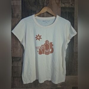 Madewell x Élan Byrd Vessel Graphic Perfect Vintage Tee Size XL